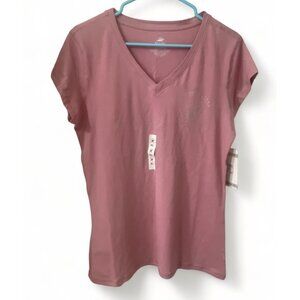 Beverly Hills Polo Club Womens XL Soft Cotton V-Neck T-Shirt Rose Pink, Size XL